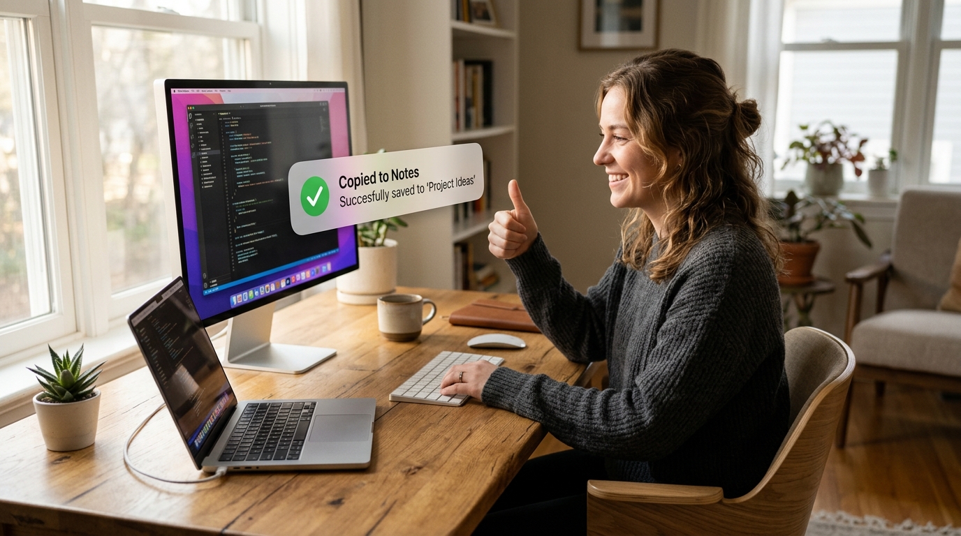 Person doing Thumbs Up gesture to approve ChatGPT output