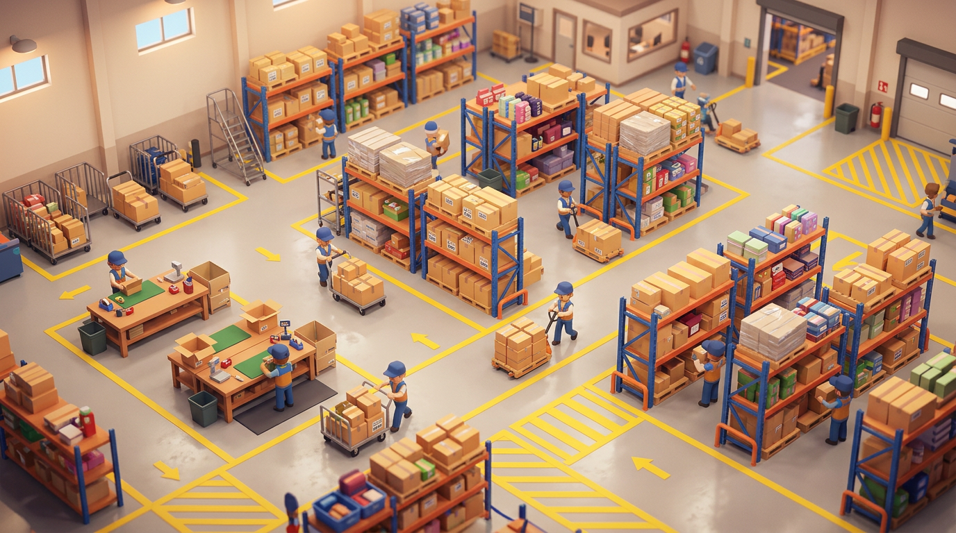 Isometric Starter Warehouse Floor